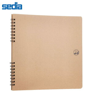 セキセイ/ふうあい スクラップブック コラージュ向き クラフト台紙 (FU-2161) 懐かしいセキセイマークを表紙にデザイン sedia