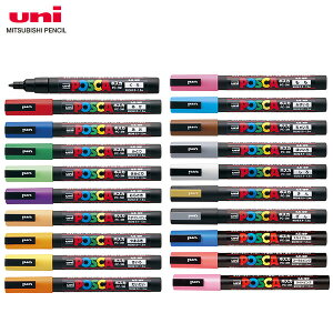 �y�S20�F�E�P�i�E�׎��ېc�z�O�H���M�^�����T�C���y�� POSCA �|�X�J (PC-3M) �iPC3M�j�X�^���_�[�h���i�`�������J���[ MITSUBISHI PENCIL PC3M