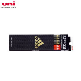 【硬度：2B】三菱鉛筆／アディダス　紙ダース箱かきかた鉛筆　2B　黒金+赤鉛筆 (K56062B) adidas MITSUBISHI PENCIL