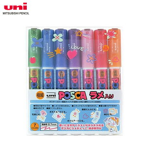 �y7�F�Z�b�g�E�ɍׁz�O�H���M�^�����T�C���y�� POSCA �|�X�J �������� (PC-1ML7C) �iPC1ML7C�j�f�R���[�V�����ɁI�L���L���P����������|�X�J MITSUBISHI PENCIL