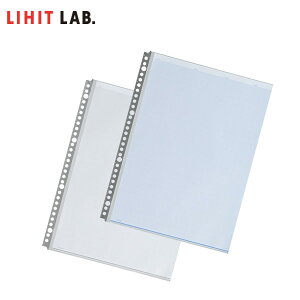 【全2色・A4-S・30(2・4)穴】LIHIT LAB.(リヒトラブ)/ルポ・リーンフォース・クリヤーポケット(N-2006) 耐久性にすぐれたクリヤーポケット。