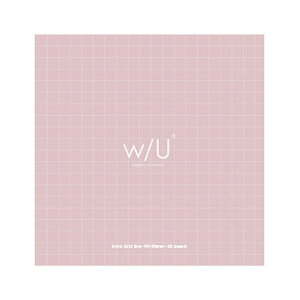 【全4色】ナカバヤシ/w/U ノート付箋 スクエア(WU-FSTN-S)表紙付き 5mm方眼罫 w/U -watashi no sobani-シリーズ ニュートラルカラー Nakabayashi