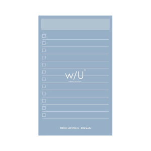 【全4色】ナカバヤシ/w/U ノート付箋 スリム(WU-FSTN-R)表紙付き w/U -watashi no sobani-シリーズ ニュートラルカラー Nakabayashi