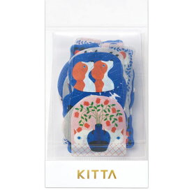 【5冊セット】キングジム／ちいさく持てるマスキングテープ「KITTA（キッタ）」キッタフレ－ク　シンワ（KITF002）トレーシングペーパー　KING JIM