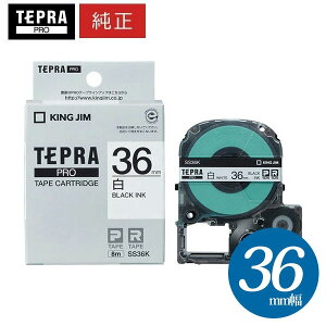�L���O�W���u�e�v���vPRO�p �����e�v���e�[�v SS36K�@�����x�� ������ 36mm �� 8m�@KING JIM TEPRA
