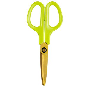 【はさみ】プラス/フィットカットカーブ 洗えるチタン(ST-175STW・34-555)アップルグリーン 左右対称  まるごと洗える!キッチンや水周りでの新定番! PLUS