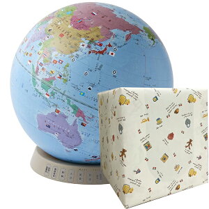 当店購入特典付き!レイメイ藤井/しゃべる国旗付地球儀&カルタ タッチミー(OYV1138)地球儀・タッチペンと連動、しゃべる国旗カルタ100枚入 Raymay しゃべる地球儀 対象:小学生から