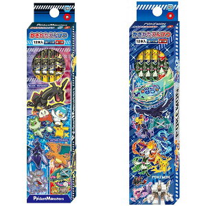 ショウワノート 紙箱入かきかた鉛筆2B(銀軸) 赤えんぴつ1本入り ポケットモンスター