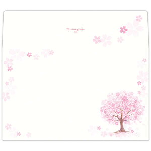 日本ホールマーク 春柄 メモリーズオブスプリング【桜柄レターパッド用封筒】