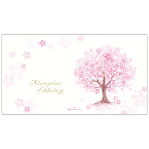 日本ホールマーク 春柄 メモリーズオブスプリング【桜柄一筆箋】