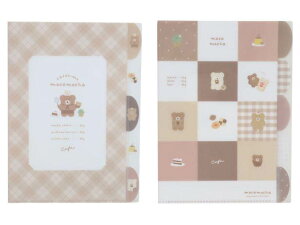 クーリア もこもこ5インデックスクリアファイル ほっこりモコモカ