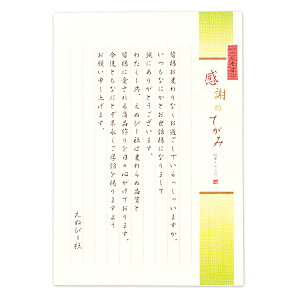 エヌビー 伝えるきもちB5便箋 縦罫 感謝のてがみ