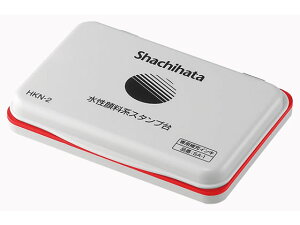 シヤチハタ 水性顔料系スタンプ台中形普通紙和紙用 赤 HKN-2-R