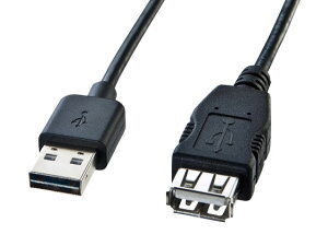 �y�����񂹁z�T�����T�v���C USB�����P�[�u�� A-A���X 1m �u���b�N KU-REN1