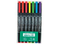 ゼブラ 蛍光オプテックスケア 7色セット WKCR1-7C
