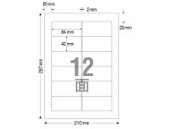 TAC ラベルシールSHARP書院 A4 12面 100枚