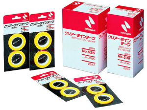 �y�����񂹁z�j�`�o�� �N���A�[���C���e�[�v 536 �Ȑ��p2mm×10m 2�� CL536-2