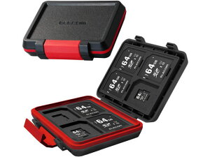【お取り寄せ】エレコム SD microSDカードケース 耐衝撃 CMC-SDCHD01BK