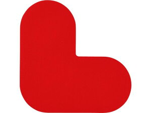 【お取り寄せ】緑十字 L型 赤 QCL-R 100×100 10枚組 PVC