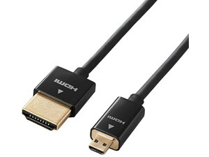 �y�����񂹁z�G���R�� HDMI�P�[�u�� HDMI micro ���X���� 2m DGW-HD14SSU20BK