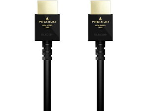 �y�����񂹁z�G���R�� PREMIUM HDMI�P�[�u�� ���炩 1m DH-HDP14EY10BK