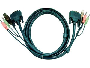 y񂹁zATEN DVI KVMP[u 1.8m 2L-7D02U