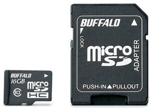 �o�b�t�@���[ Class10 microSDHC�J�[�h 16GB RMSD-16GC10AB