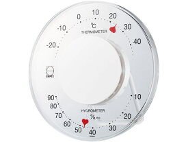 【お取り寄せ】エンペックス気象計 セレナハート温湿度計 白 LV-7301