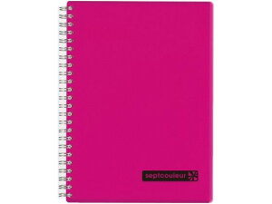 �}���}�� �Z�v�g�N���[�� �m�[�g A5 7mm���r �s���N 80�� N572B-08