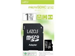 y񂹁zLazos microSDXC[J[h 1TB L-B1000MSD10-U3V30A2