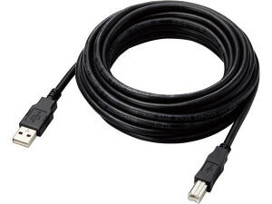 �y�����񂹁z�G���R�� USB�P�[�u�� 5m USB A-B �u���b�N U2C-AB50BK�^ID