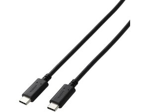 �y�����񂹁z�G���R�� Type-C�P�[�u�� CtoC 2m �}���[�d �u���b�N GM-CC20BK