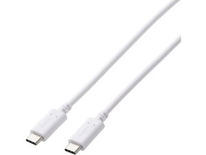 �y�����񂹁z�G���R�� Type-C�P�[�u�� CtoC 2m �}���[�d �z���C�g GM-CC20WH