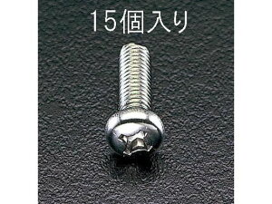 �y�����񂹁z�G�X�R �瓪���˂� �X�e�����X�� M6×40mm 15�{ EA949SJ-65