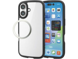 �y�����񂹁z�G���R�� iPhone17 �ϏՌ��P�[�X �u���b�N PM-A25ATSLFCBK