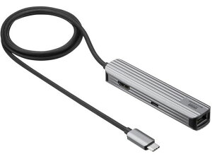 �y�����񂹁z�T�����T�v���C USB Type-C�}���`�ϊ��A�_�v�^ 1m USB-3TCHLP7S-1