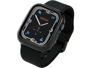 �y�����񂹁z�G���R�� Apple Watch 45mm�p�\�t�g�o���p�[ �u���b�N AW-21ABPUBK