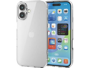 �y�����񂹁z�G���R�� iPhone16�P�[�X �n�C�u���b�h �d�x5H �N���A PM-A24AHVCKCR