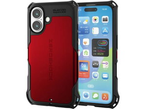 �y�����񂹁z�G���R�� iPhone16�P�[�X �Ռ��z�� ���b�h PM-A24AZERORD