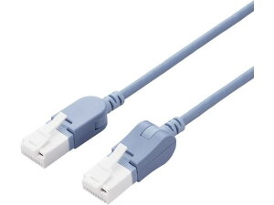 �y�����񂹁z�G���R�� Cat6A����LAN�P�[�u�� 5m �X�C���O �� LD-GPATWV BU50