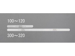 �y�����񂹁z�G�X�R �X�`�[���t�B���[�Q�[�W 12�� 0.02×305mm EA725RB-300