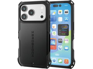 �y�����񂹁z�G���R�� iPhone17Pro ZEROSHOCK�P�[�X �u���b�N PM-A25CZEROBK