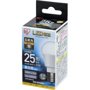 LED�d�� E17 �L�z���^�C�v 25W�`���� LDA2N-G-E17-2T5�ELDA2L-G-E17-2T5 �����F�����E�d���F���� �A�C���X�I�[���}
