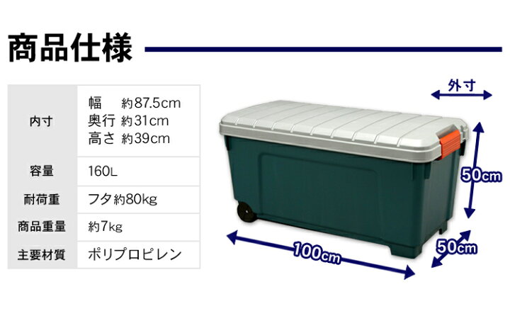 楽天市場 2個セット 収納ボックス アウトドア Rvbox1000 収納ケース Rvボックス コンテナボックス 工具箱 レジャー キャンプ スポーツ 大型収納 車内収納 キャスター付 アイリスオーヤマ オフィス文具堂