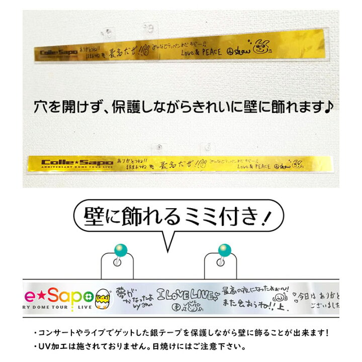楽天市場】ハピラ コレサポ 銀テケース カザール 50cm GTC50 銀テープ 