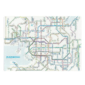 東京カートグラフィック 鉄道路線図下敷き A4 首都圏 関西 日本語 下敷き 鉄道路線図 RSSJ RSKJ