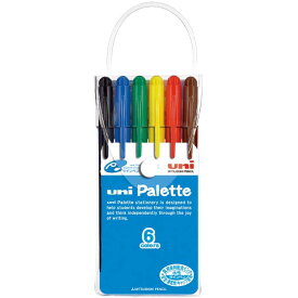 三菱鉛筆 ユニパレット 食用染料サインペン 6色セット 水性ペン PW-503 6C PLT 【3点までネコポスも対応】