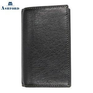【10%OFFクーポン】アシュフォード ディープ MICRO5 8mmシステム手帳 +名刺入れ ブラック Ashford メーカー品番2101-011