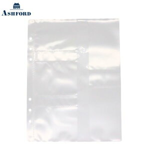 【10%OFFクーポン】アシュフォード A5サイズ 名刺ホルダー システム手帳リフィル メーカー品番0438-100