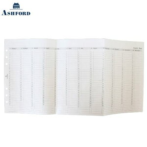 y10%OFFN[|zAshfordAVtH[h NԃXPW[t[ A5 t(3) VXe蒠tB [J[i0611-100